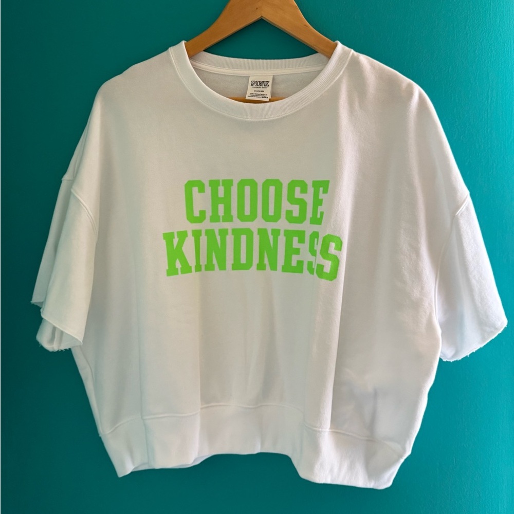 White Tee with Neon Green Print